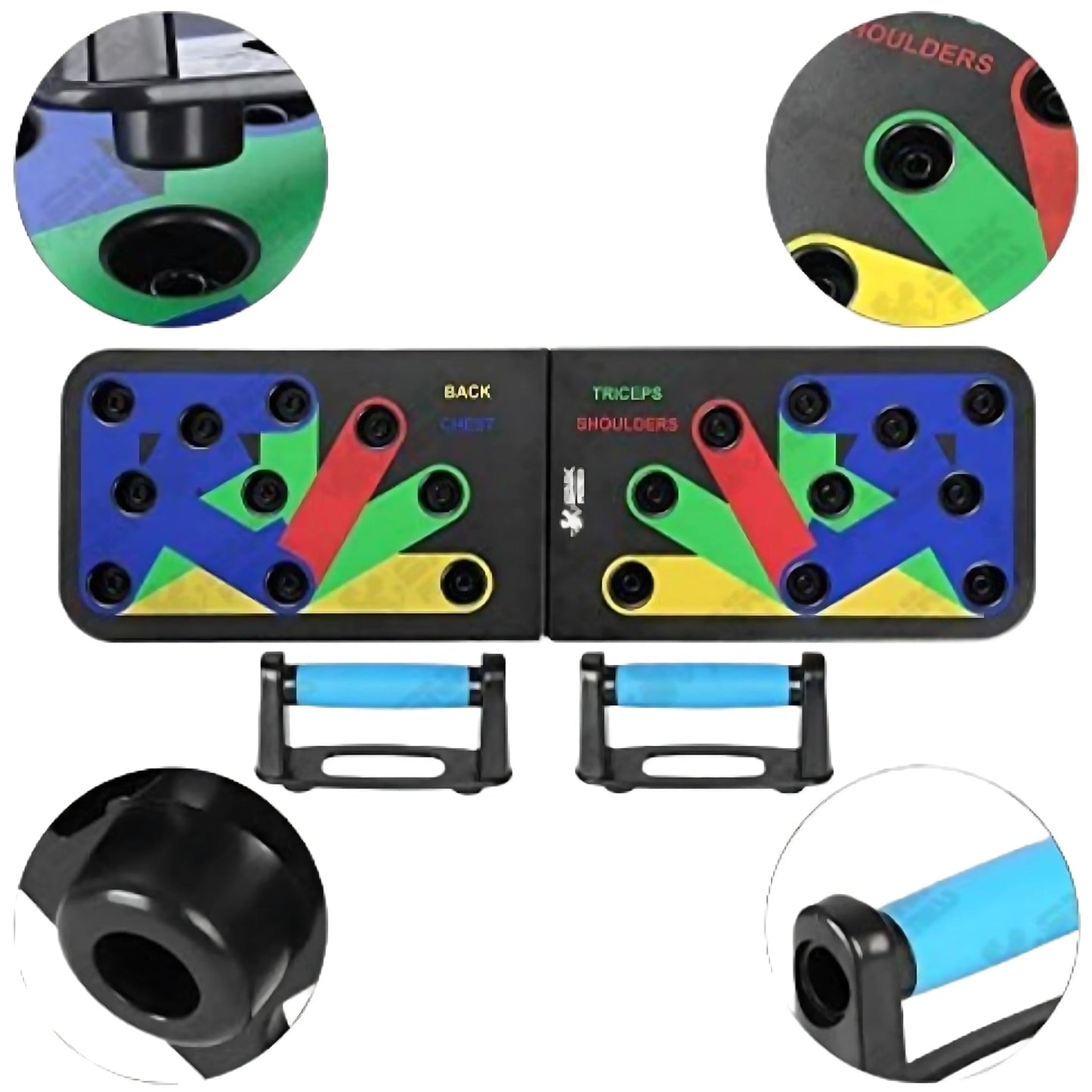 12 In 1 Pushups Board - Multi-Functional Body Workout Board - High-Quality Exercise Tool for Pushup and Pullups
