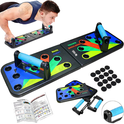 12 In 1 Pushups Board - Multi-Functional Body Workout Board - High-Quality Exercise Tool for Pushup and Pullups