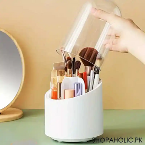 360° Rotating Makeup Brush Storage Box