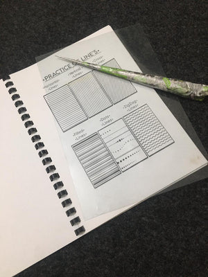 Mehandi Reusable Practice Book + FREE PRACTICE CONE V1