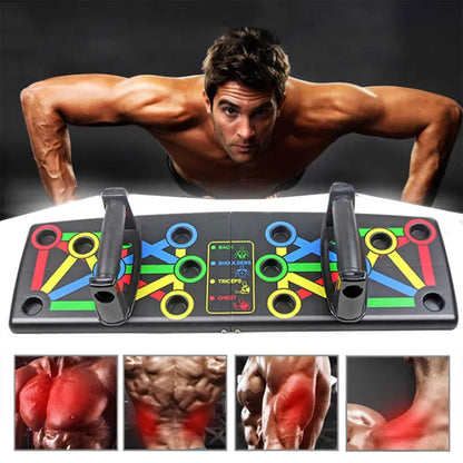 12 In 1 Pushups Board - Multi-Functional Body Workout Board - High-Quality Exercise Tool for Pushup and Pullups