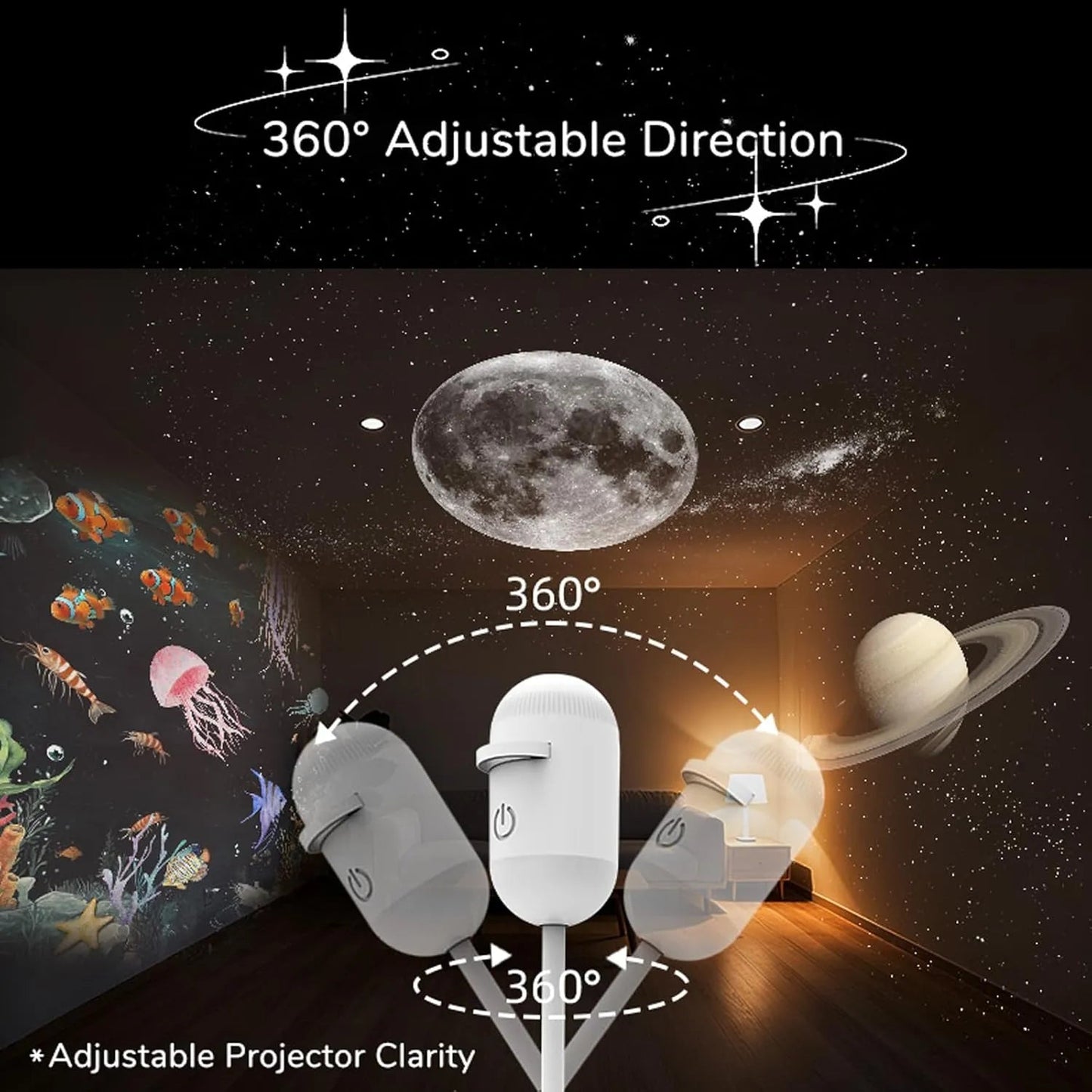 10 lens - Galaxy Projector Night Lemp with Premium Quality