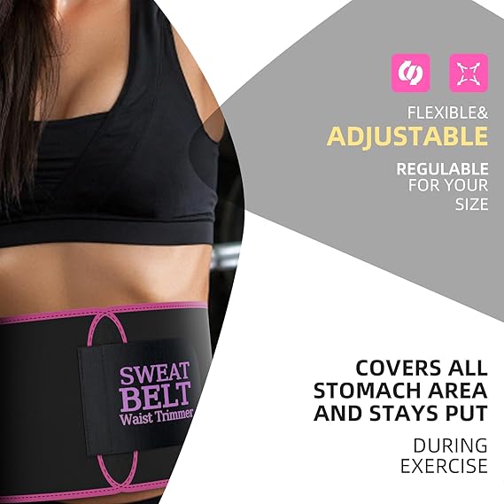 Instant Sweat Pro Waist Belt For Men & Women. Universal Adjustabl Size ( Imported Stuffed )