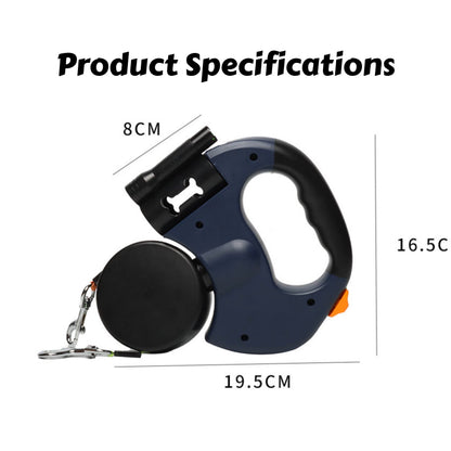 Retractable Double Dog Leash with LED Light – No Tangle Dual Dog Walking Leash
