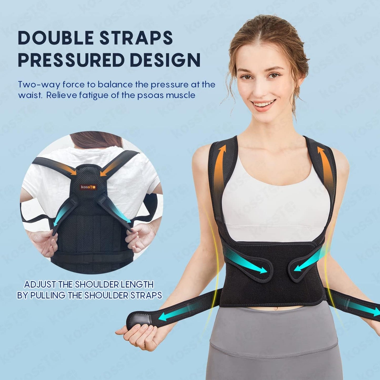 Adjustable Back Shoulder Posture Corrector - (IMPORTED)