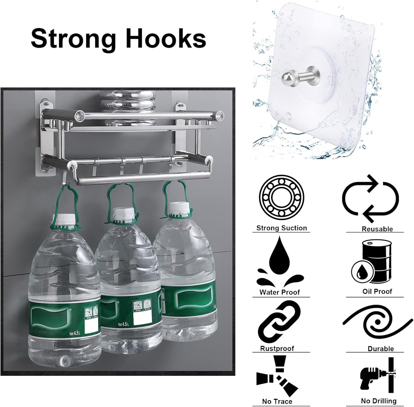10PCS Adhesive Wall Screws