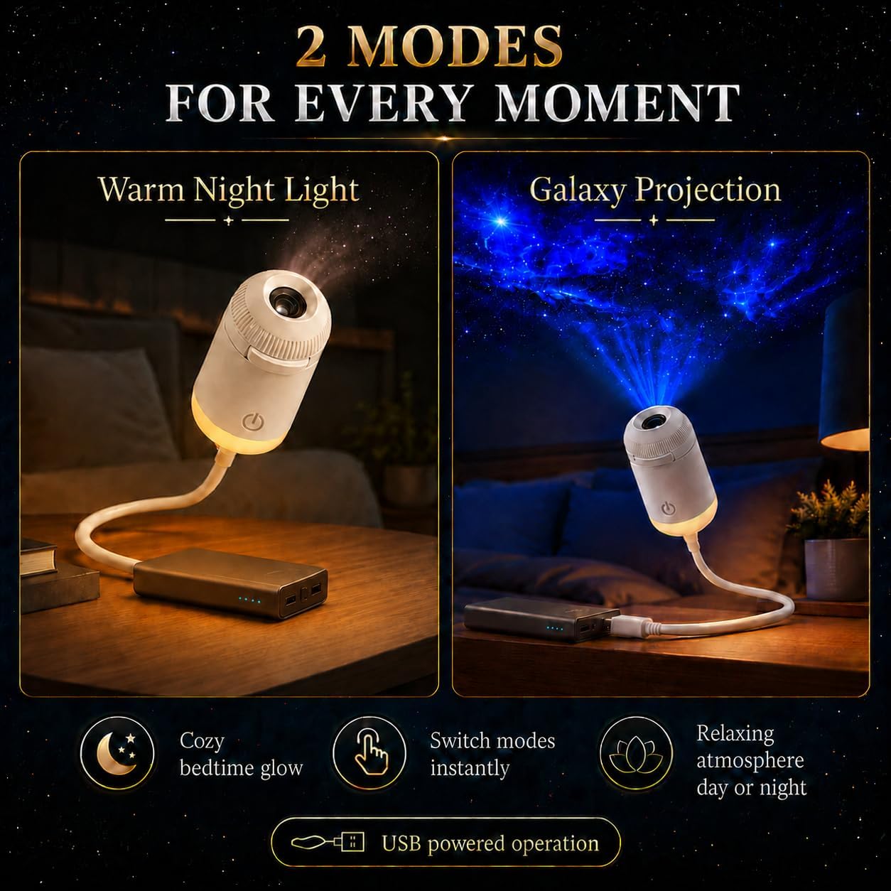 10 lens - Galaxy Projector Night Lemp with Premium Quality