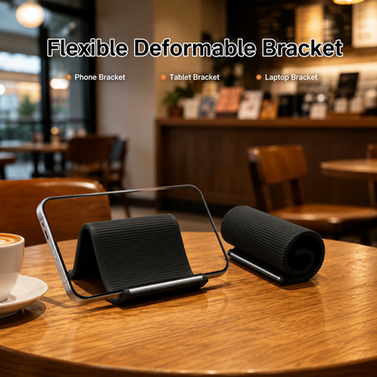 SEAMETAL Universal Silicone Phone Holder Portable Foldable Smartphone Bracket Tablet Stand for All Phone Tablet Laptop Devices