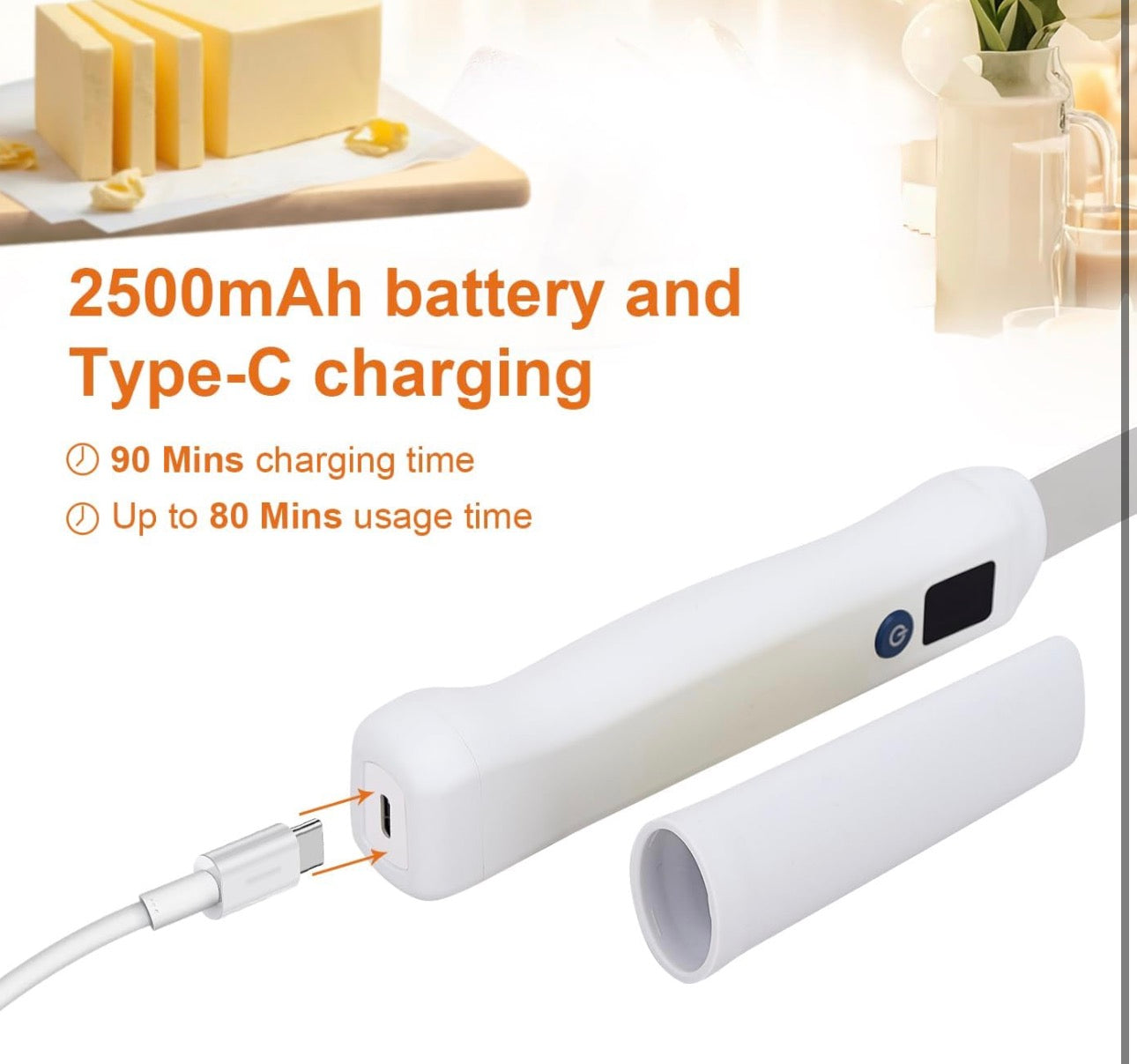 Electric Heated Butter Spreader Knife | Multipurpose Butter, Cheese & Spread Cutter - View 6