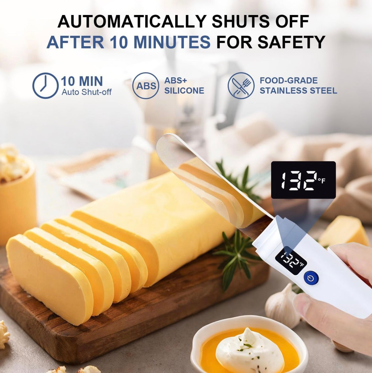 Electric Heated Butter Spreader Knife | Multipurpose Butter, Cheese & Spread Cutter - View 2