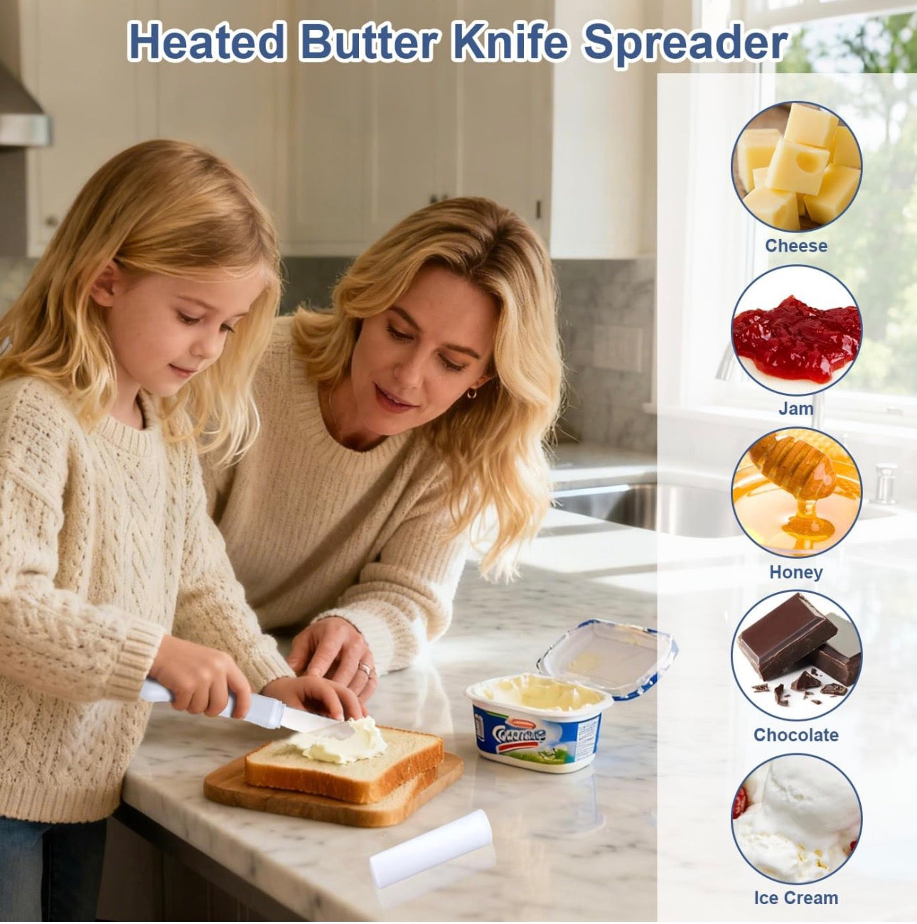 Electric Heated Butter Spreader Knife | Multipurpose Butter, Cheese & Spread Cutter - View 3