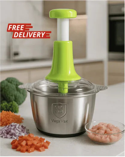 Ghar ki Zaroorat – 2L Steel Push Chopper for Daily Cooking