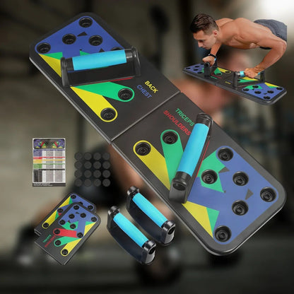 12 In 1 Pushups Board - Multi-Functional Body Workout Board - High-Quality Exercise Tool for Pushup and Pullups