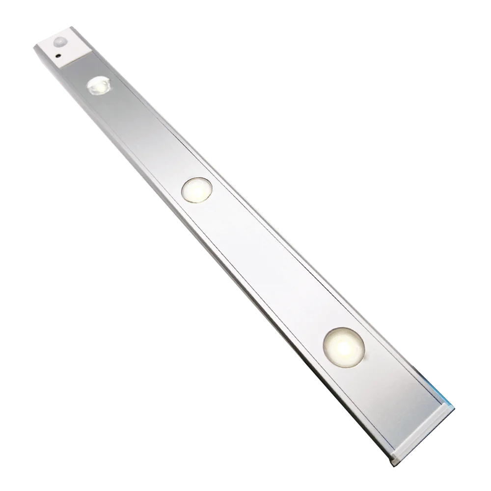 Ultra-Slim LED Motion Sensor Cabinet Light, Rechargeable, USB powered, no wiring required